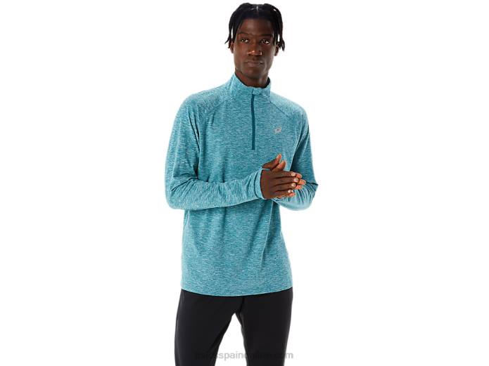 tren hombre sana 1/2 zip Asics 4L681068 brezo de pino de terciopelo