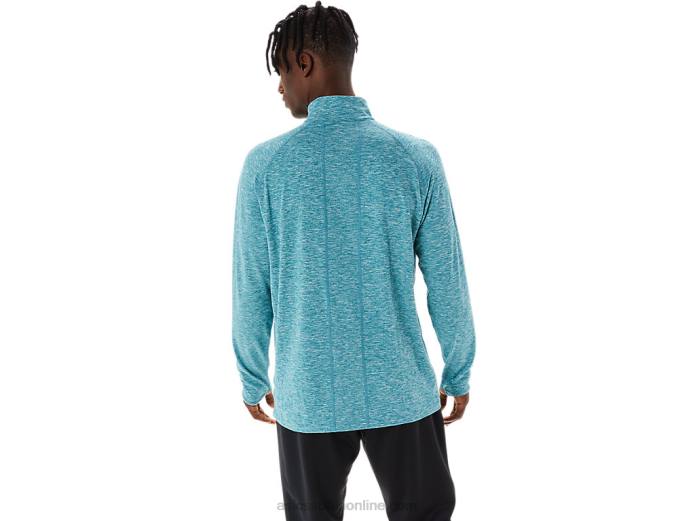 tren hombre sana 1/2 zip Asics 4L681068 brezo de pino de terciopelo