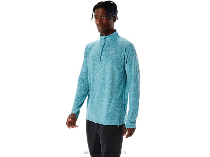 tren hombre sana 1/2 zip Asics 4L681068 brezo de pino de terciopelo