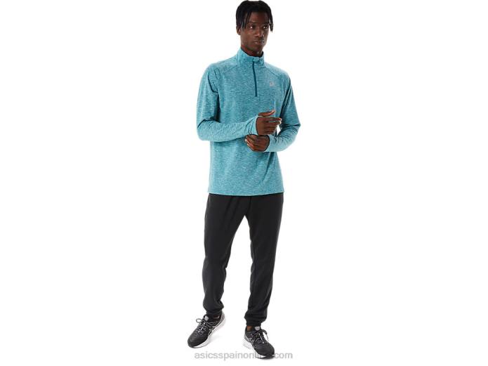 tren hombre sana 1/2 zip Asics 4L681068 brezo de pino de terciopelo