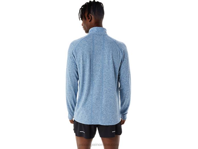 tren hombre sana 1/2 zip Asics 4L681084 brezo azul