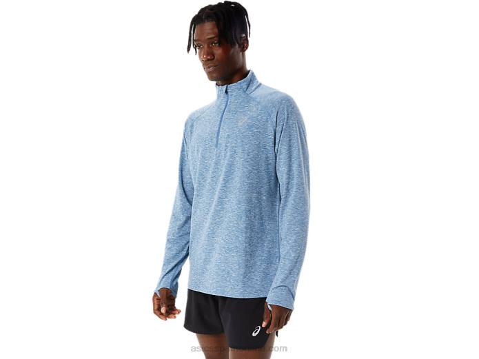 tren hombre sana 1/2 zip Asics 4L681084 brezo azul