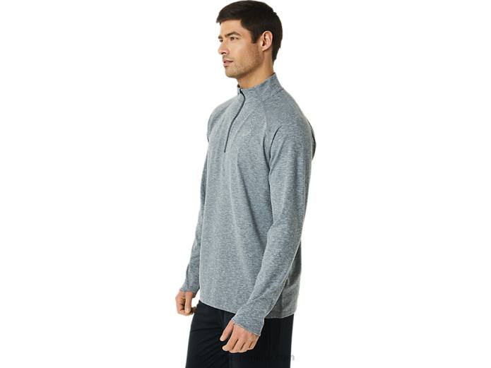 tren hombre sana 1/2 zip Asics 4L681414 brezo gris oscuro