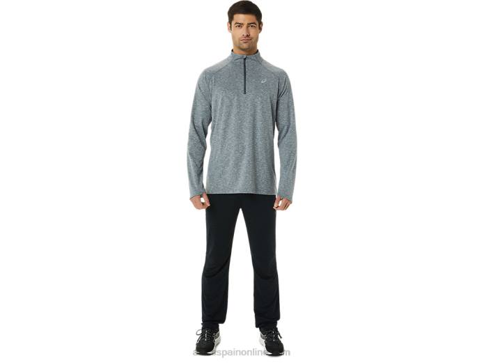 tren hombre sana 1/2 zip Asics 4L681414 brezo gris oscuro