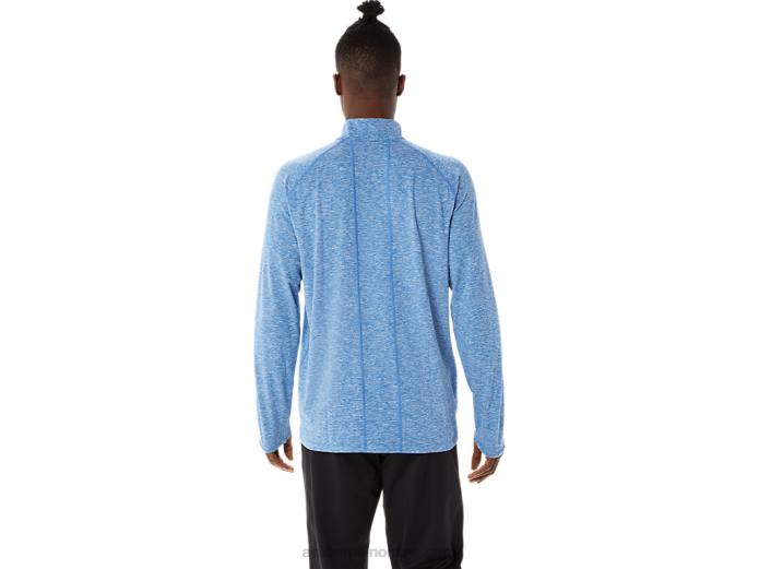 tren hombre sana 1/2 zip Asics 4L681470 lago drive brezo/azul francés