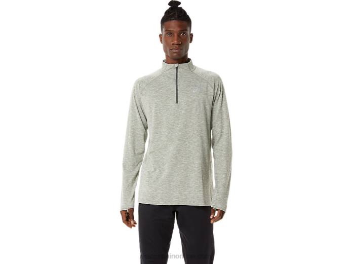 tren hombre sana 1/2 zip Asics 4L681477 brezo verde liquen