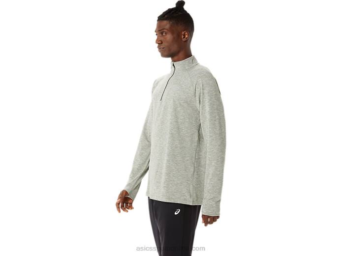 tren hombre sana 1/2 zip Asics 4L681477 brezo verde liquen