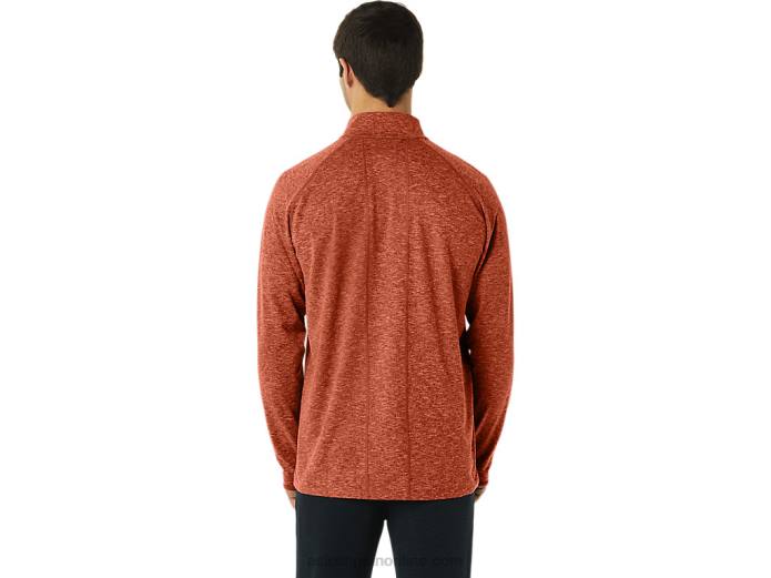 tren hombre sana 1/2 zip Asics 4L68194 especias latte brezo