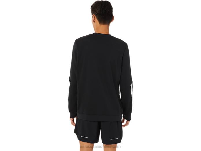 tripulación de lam de hombres Asics 4L68786 rendimiento negro