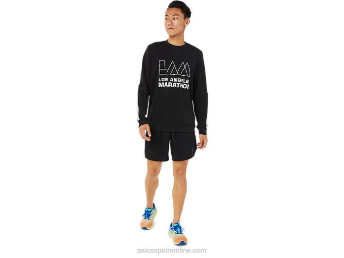 tripulación de lam de hombres Asics 4L68786 rendimiento negro