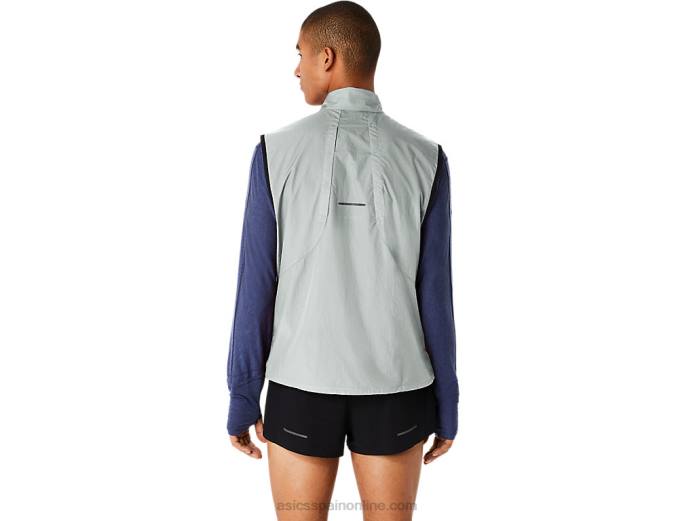 chaleco plegable metarun para hombre Asics 4L68527 salvia ligera