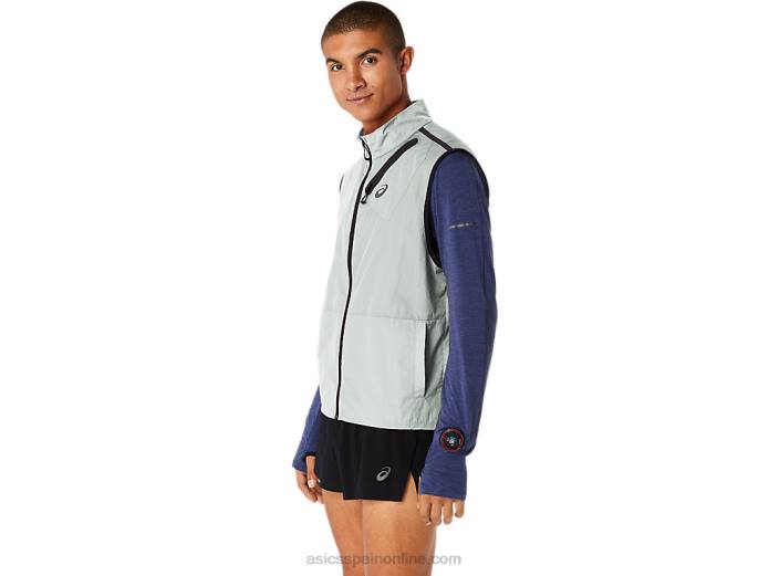 chaleco plegable metarun para hombre Asics 4L68527 salvia ligera