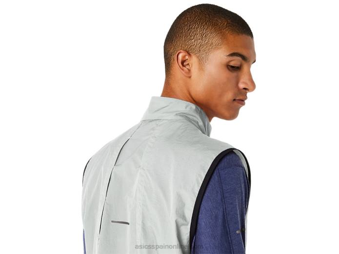 chaleco plegable metarun para hombre Asics 4L68527 salvia ligera