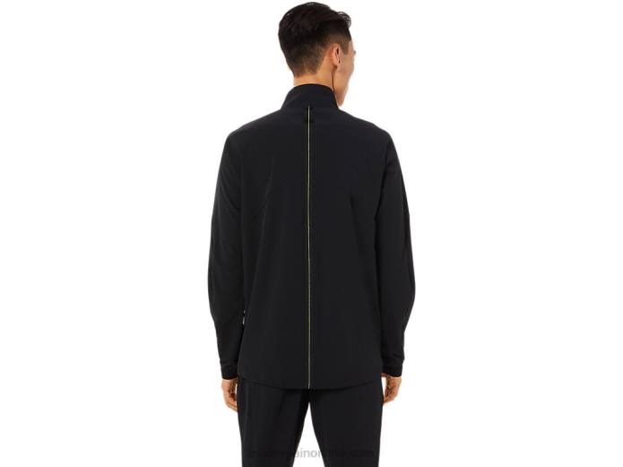 chamarra de tejido elástico para hombre Asics 4L681450 rendimiento negro