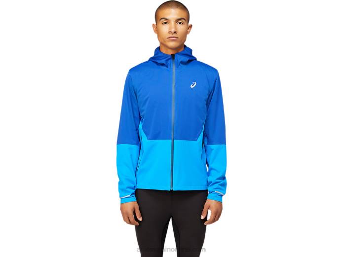 chaqueta acelera de invierno para hombre Asics 4L681615 azul mónaco/azul eléctrico