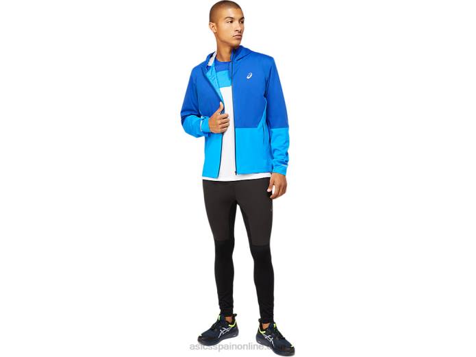 chaqueta acelera de invierno para hombre Asics 4L681615 azul mónaco/azul eléctrico