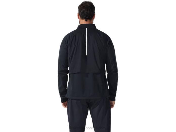 chaqueta con cremallera completa thermostorm para hombre Asics 4L681644 rendimiento negro