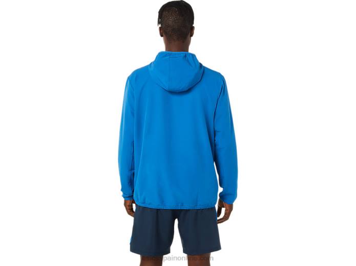 chaqueta confeccionada para hombre Asics 4L681400 unidad de lago/peligro verde