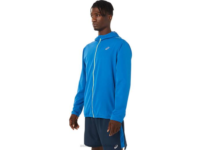 chaqueta confeccionada para hombre Asics 4L681400 unidad de lago/peligro verde