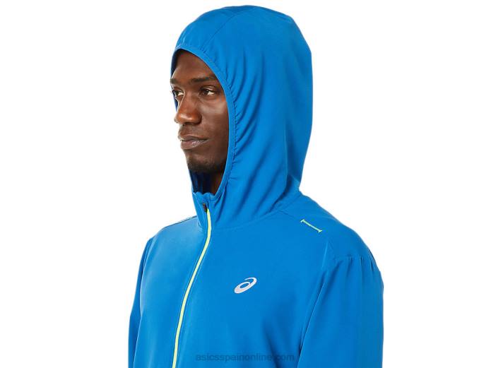 chaqueta confeccionada para hombre Asics 4L681400 unidad de lago/peligro verde