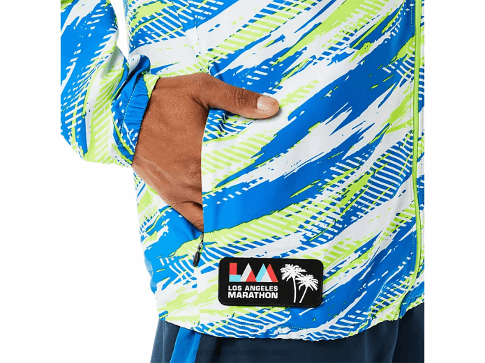 chaqueta confeccionada para hombre lam Asics 4L681343 peligro verde