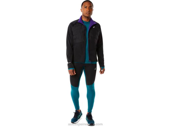 chaqueta de correr de invierno para hombre Asics 4L68841 rendimiento negro brezo