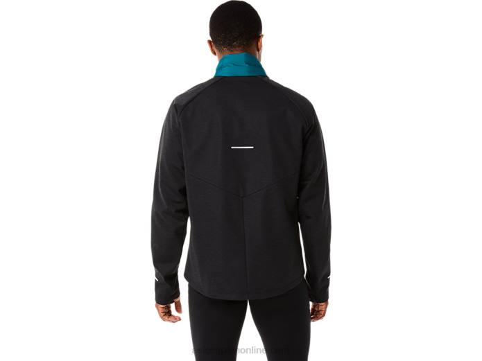 chaqueta de correr de invierno para hombre Asics 4L68849 pino terciopelo/brezo negro