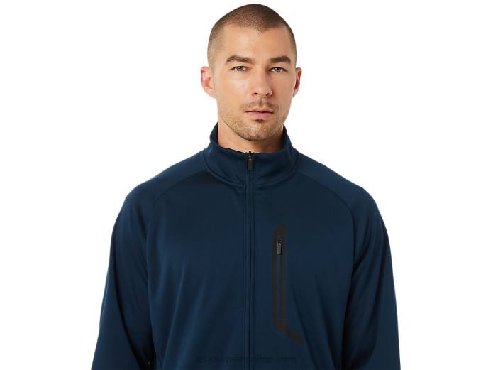 chaqueta de jacquard actibreeze para hombre Asics 4L681503 azul francés