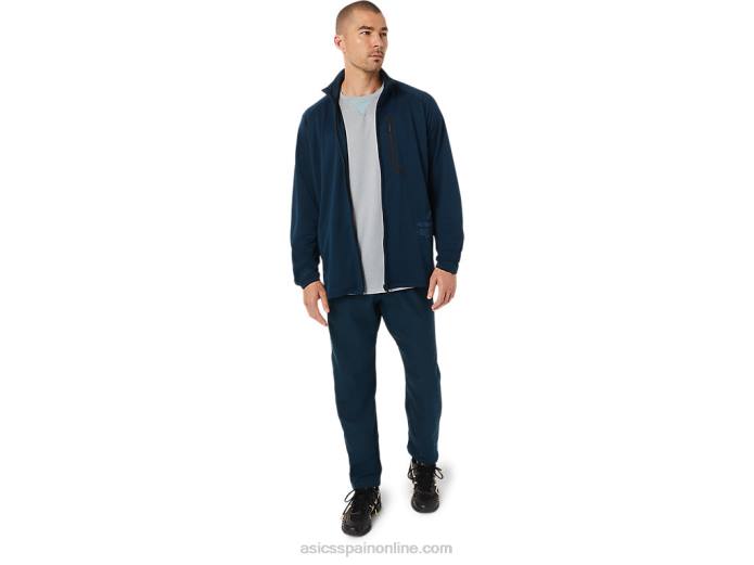 chaqueta de jacquard actibreeze para hombre Asics 4L681503 azul francés