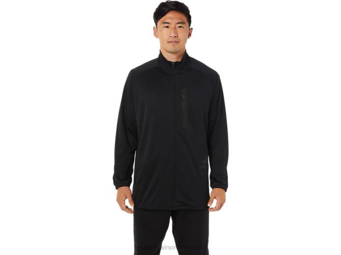 chaqueta de jacquard actibreeze para hombre Asics 4L681516 rendimiento negro