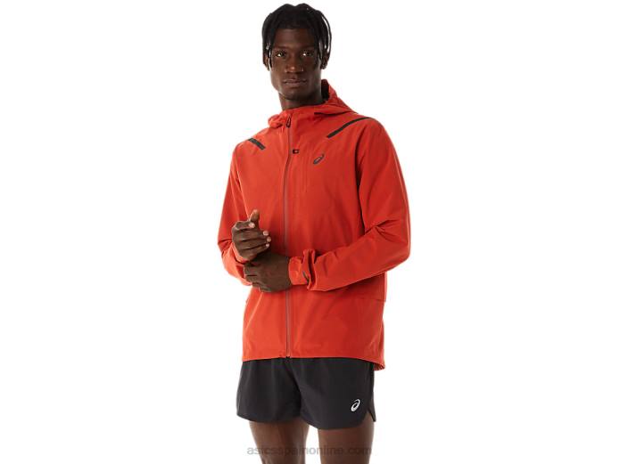 chaqueta impermeable 2.0 de hombre acelera Asics 4L68539 latte de especias