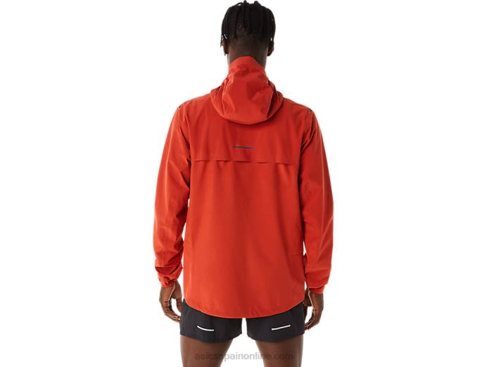 chaqueta impermeable 2.0 de hombre acelera Asics 4L68539 latte de especias