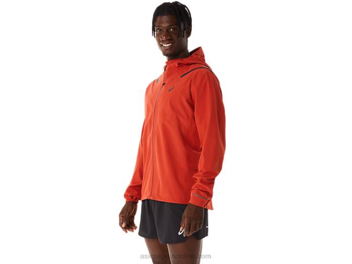 chaqueta impermeable 2.0 de hombre acelera Asics 4L68539 latte de especias