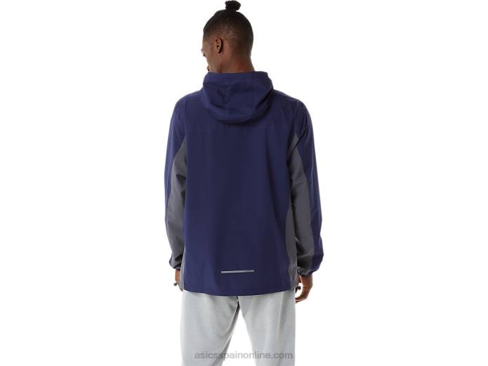 chaqueta impermeable hombre Asics 4L681401 chaquetón/gris portador