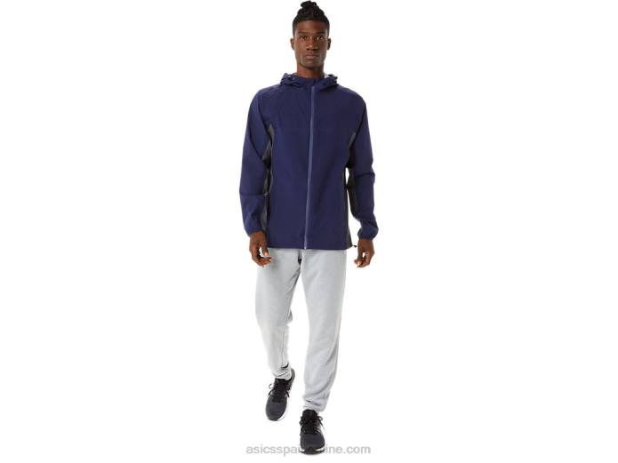 chaqueta impermeable hombre Asics 4L681401 chaquetón/gris portador
