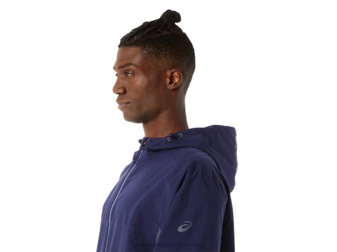 chaqueta impermeable hombre Asics 4L681401 chaquetón/gris portador