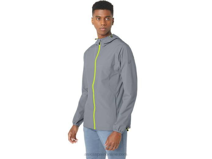chaqueta impermeable hombre Asics 4L68246 yeso/ralladura de lima