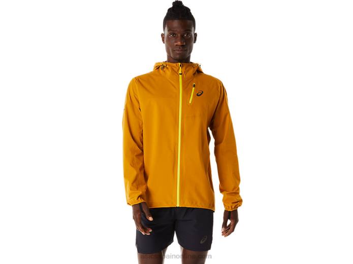 chaqueta impermeable hombre fujitrail Asics 4L68545 tormenta de arena