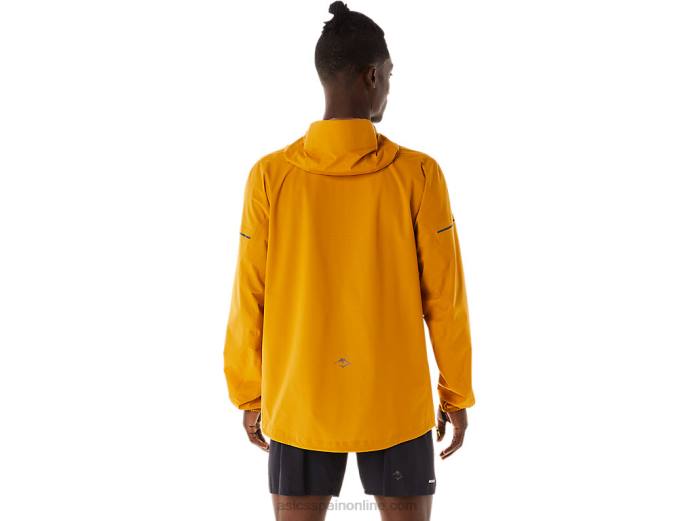 chaqueta impermeable hombre fujitrail Asics 4L68545 tormenta de arena