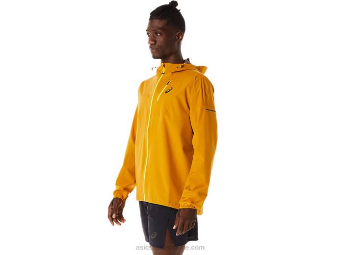 chaqueta impermeable hombre fujitrail Asics 4L68545 tormenta de arena