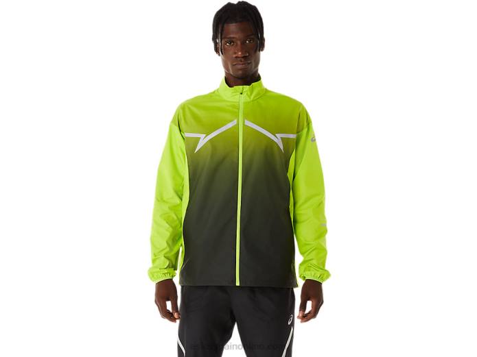 chaqueta lite-show de hombre Asics 4L68238 ralladura de lima/negro rendimiento