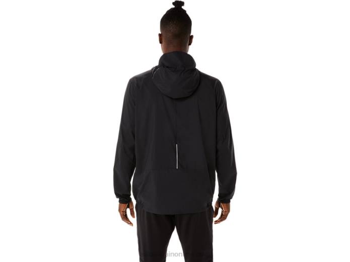 chaqueta lite-show de hombre Asics 4L68832 rendimiento negro/pino aterciopelado