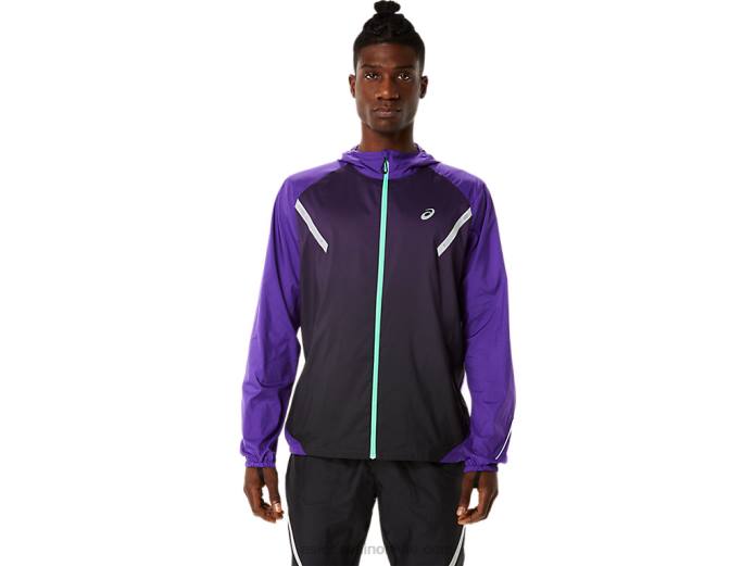 chaqueta lite-show de hombre Asics 4L68855 mermelada de uva/negro rendimiento
