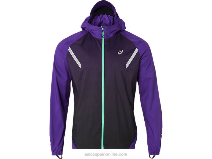 chaqueta lite-show de hombre Asics 4L68855 mermelada de uva/negro rendimiento