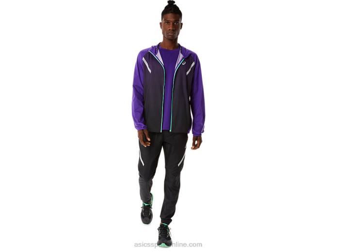 chaqueta lite-show de hombre Asics 4L68855 mermelada de uva/negro rendimiento