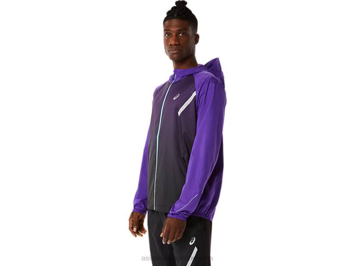 chaqueta lite-show de hombre Asics 4L68855 mermelada de uva/negro rendimiento