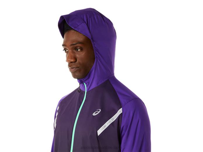 chaqueta lite-show de hombre Asics 4L68855 mermelada de uva/negro rendimiento