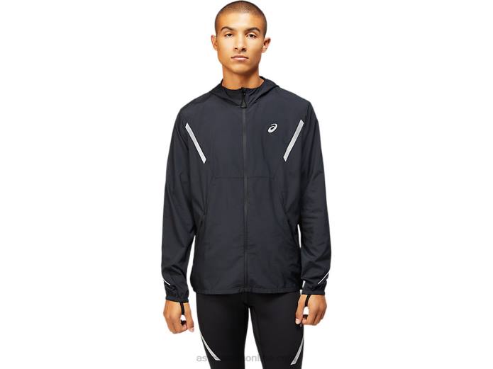 chaqueta lite-show de hombre lisa Asics 4L681670 rendimiento negro
