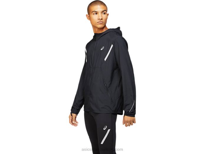 chaqueta lite-show de hombre lisa Asics 4L681670 rendimiento negro