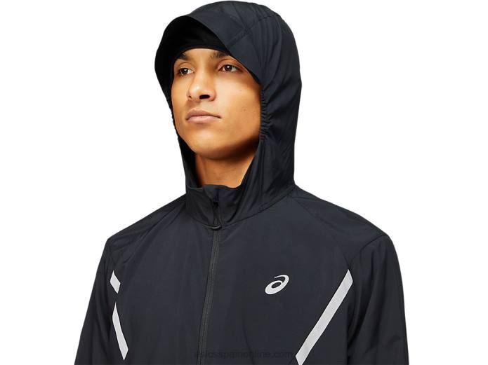 chaqueta lite-show de hombre lisa Asics 4L681670 rendimiento negro